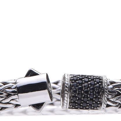John Hardy Sterling Silver Black Sapphire Classic Chain Bracelet M 5 of 6
