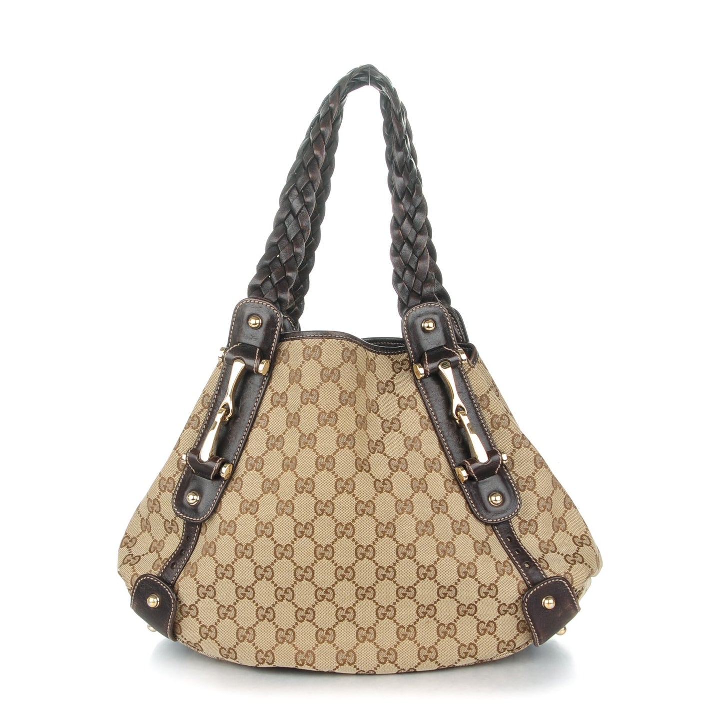Monogram Small Pelham Shoulder Bag Dark Brown