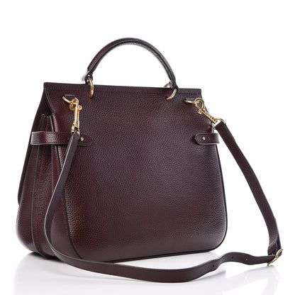 Mulberry Natural Grain Leather Amberley Satchel Oxblood 3 of 9