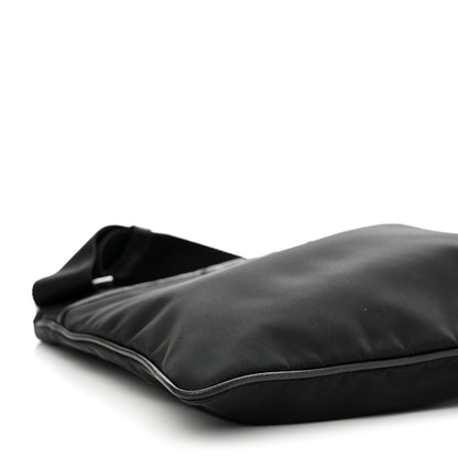 Prada Tessuto Nylon Saffiano Flat Messenger Bag Black 9 of 10