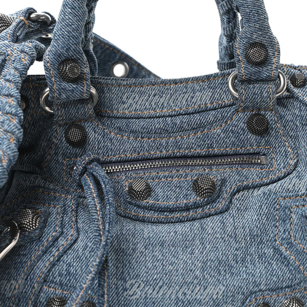 Balenciaga Denim Neo Cagole Mini Blue 9 of 11