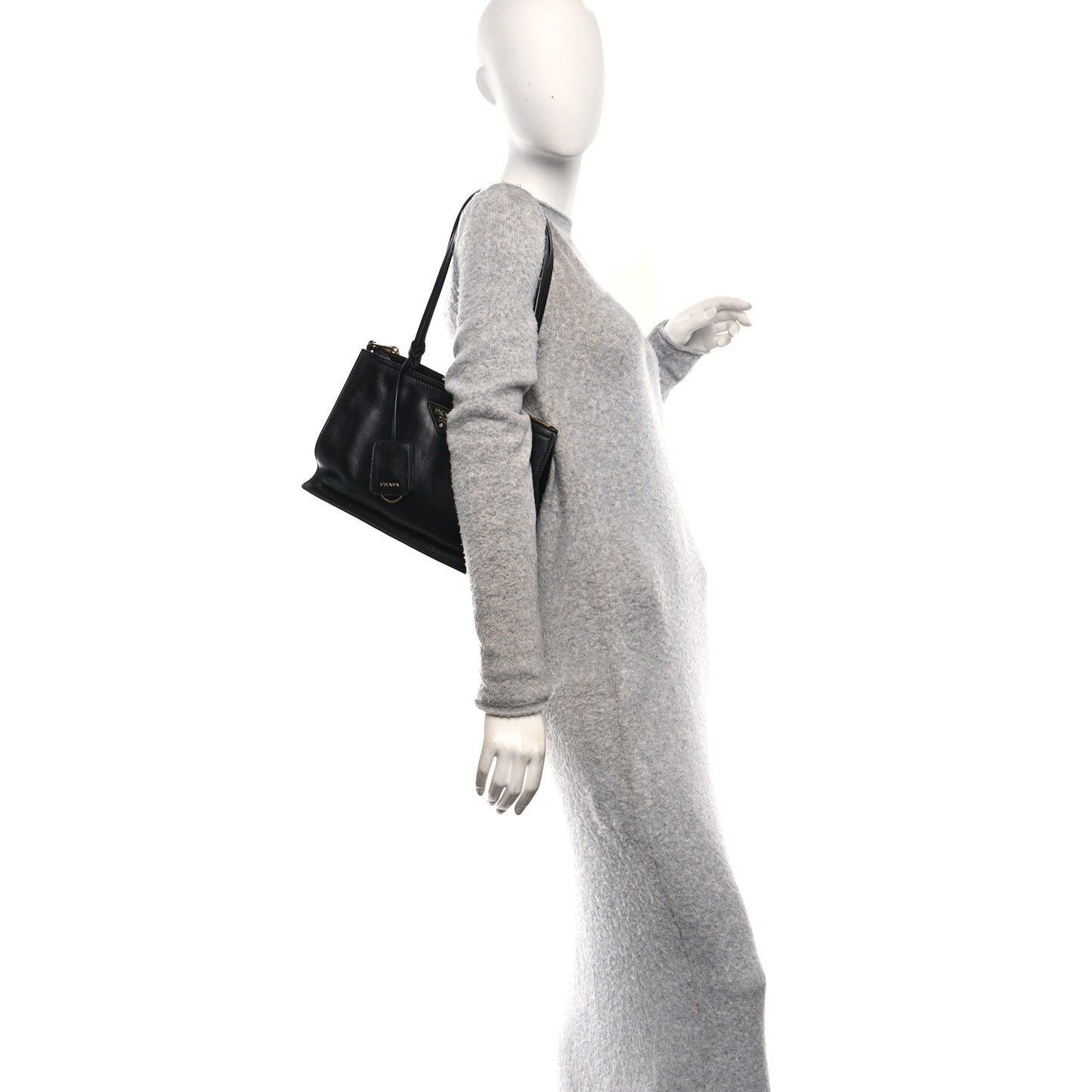 Glace Calfskin Tote Black