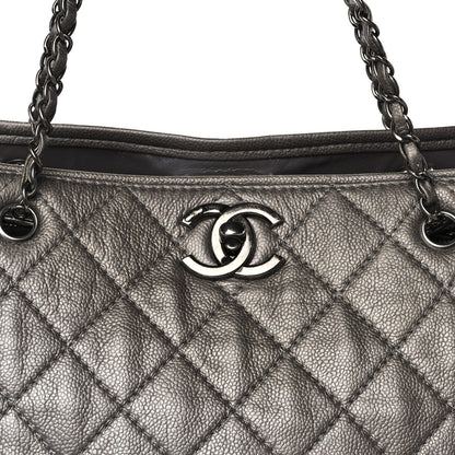 Chanel Metallic Caviar Large Be Caviar Tote Grey 9 of 9