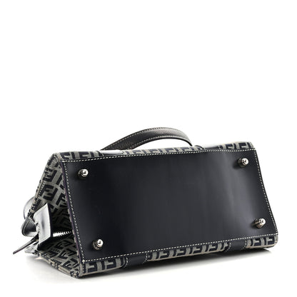 Fendi Zucca Boston Navy 4 of 10