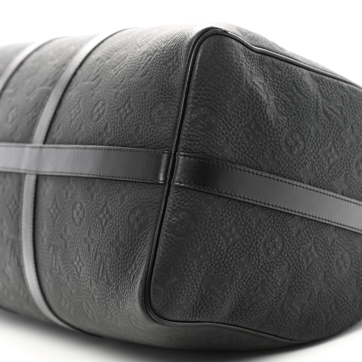 Louis Vuitton Taurillon Monogram Keepall Bandouliere 50 Black 8 of 9