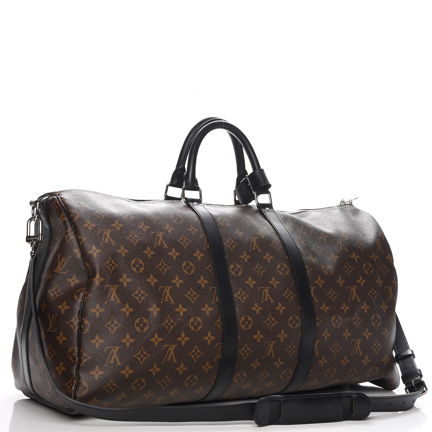 Louis Vuitton Monogram Macassar Keepall Bandouliere 55 4 of 8