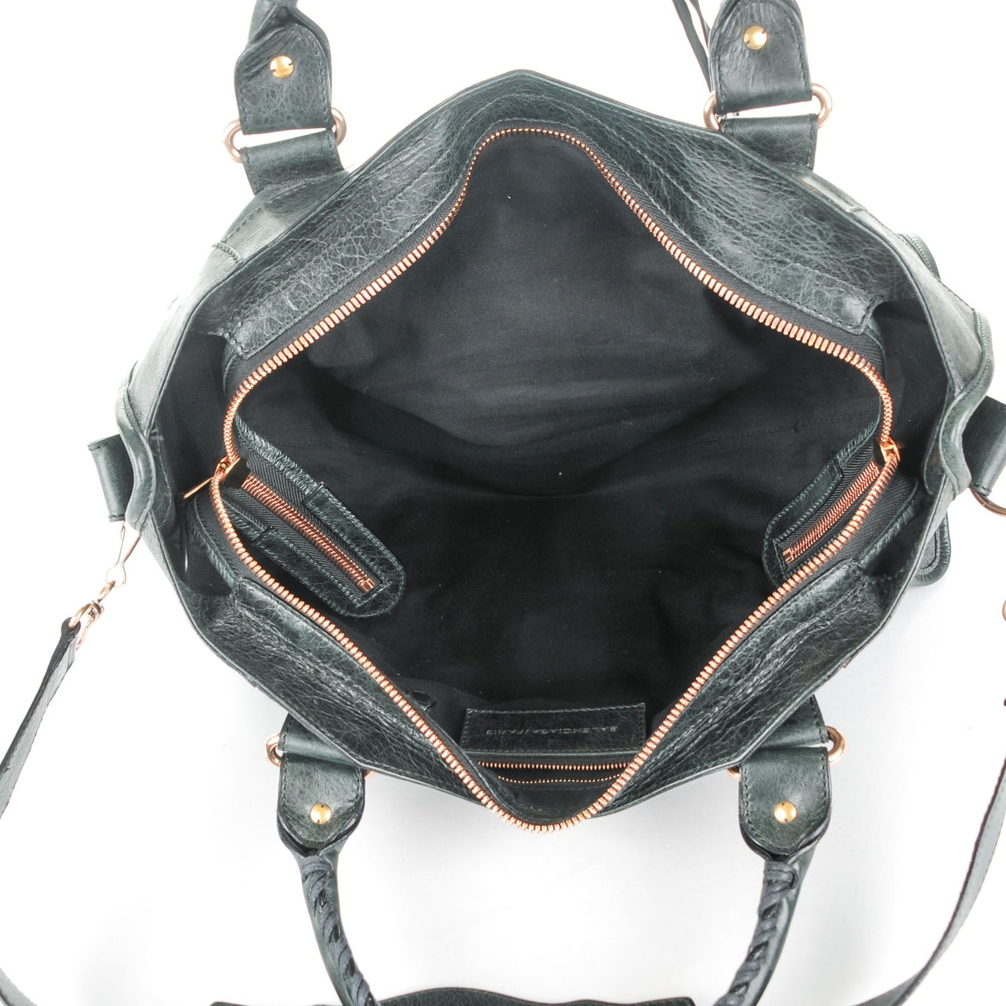 Agneau Giant 21 Rose Gold Hardware Part Time Black