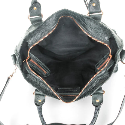 Balenciaga Agneau Giant 21 Rose Gold Hardware Part Time Black 6 of 8