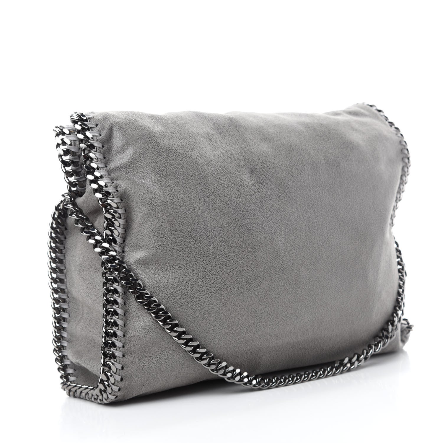 Stella McCartney Shaggy Deer Falabella Fold Over Tote Grey 4 of 12