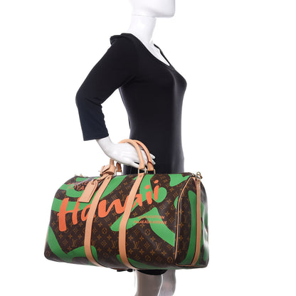 Louis Vuitton Monogram Tahitienne Hawaii Keepall Bandouliere 50 3 of 11