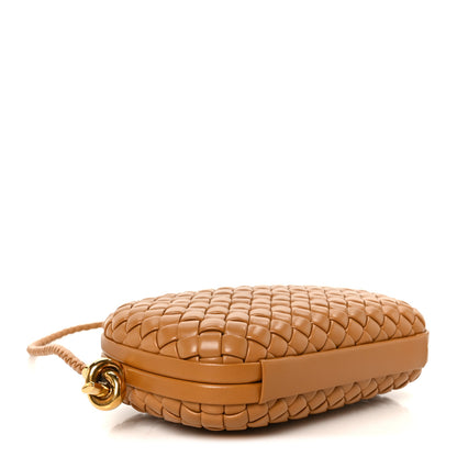 Bottega Veneta Calfskin Intrecciato Knot On Strap Camel 4 of 9