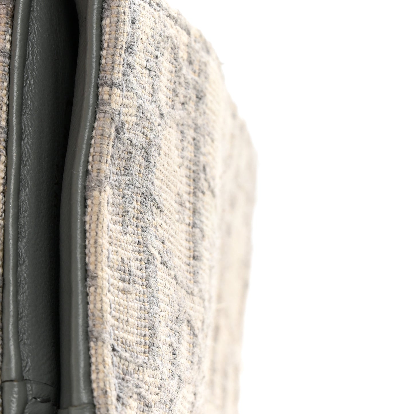 Oblique Saddle Lotus Wallet Grey