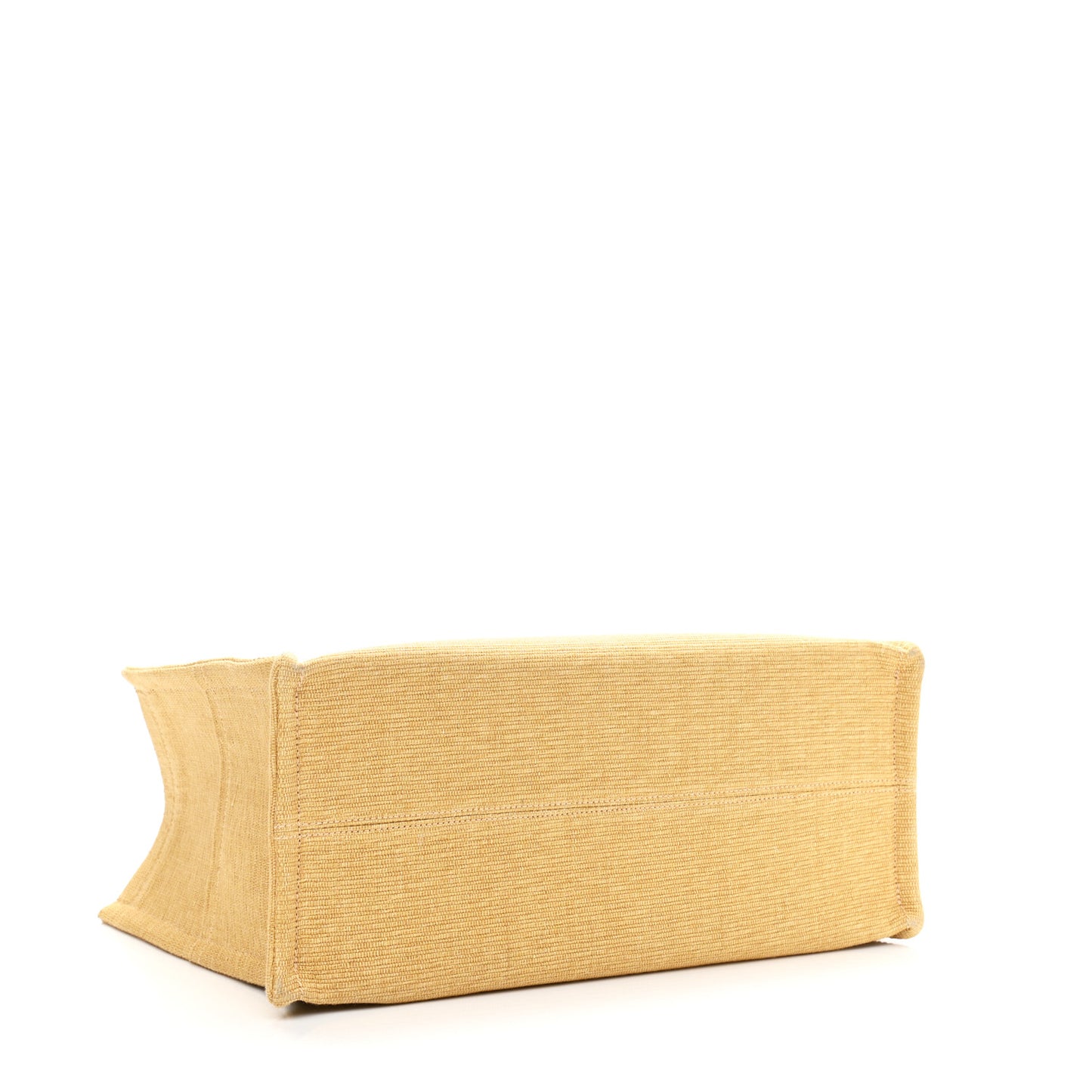Textile Calfskin Triomphe Large Cabas Thais Natural Tan