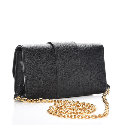 Burberry Soft Grain Calfskin Mini Buckle Phone Bag Black 3 of 6