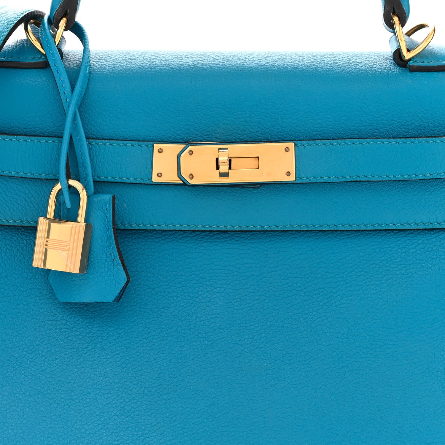 Hermes Evercolor Kelly Retourne 28 Bleu Zanzibar 8 of 17