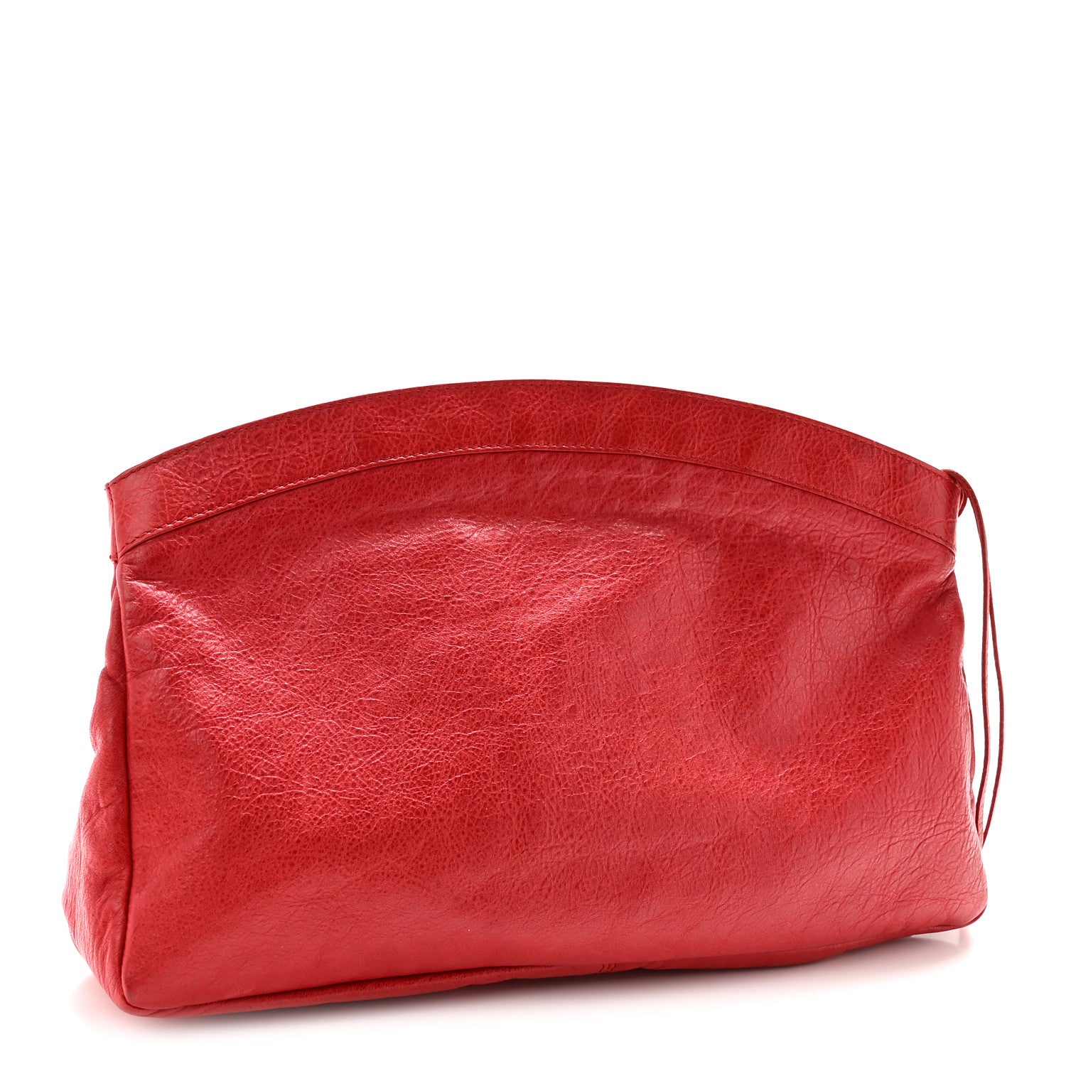 Balenciaga Agneau Classic Hardware Premier Clutch Rouge Coquelicot 4 of 11