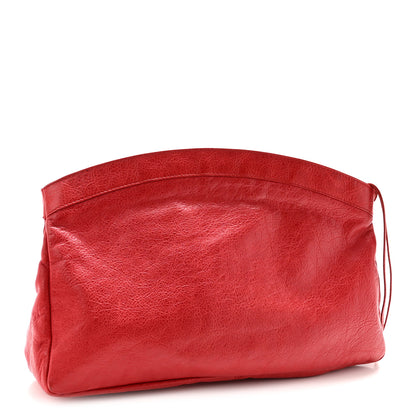 Balenciaga Agneau Classic Hardware Premier Clutch Rouge Coquelicot 4 of 11