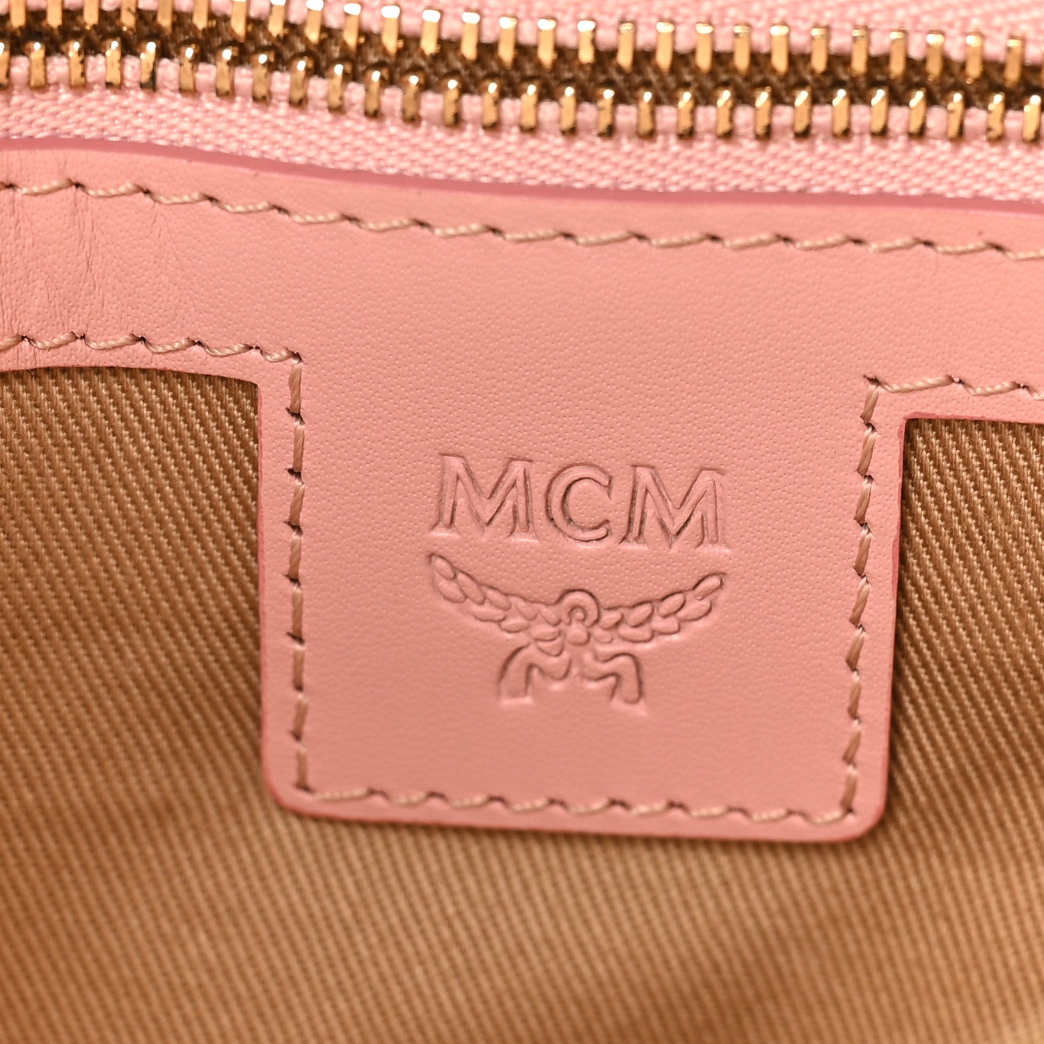 MCM Visetos Medium Crossbody Pouch Soft Pink 6 of 9