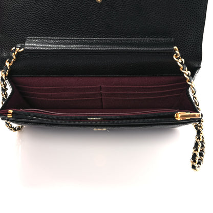Chanel Caviar Quilted Wallet On Chain WOC Black 5 of 9