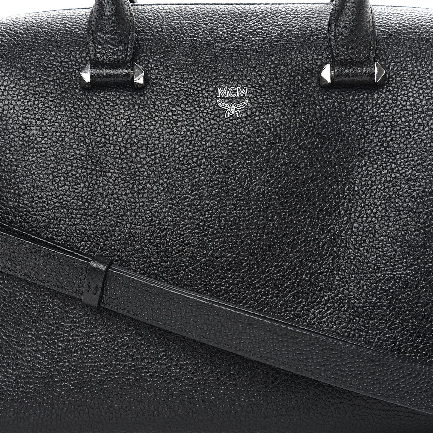 Grained Calfskin Medium Ella Boston Black