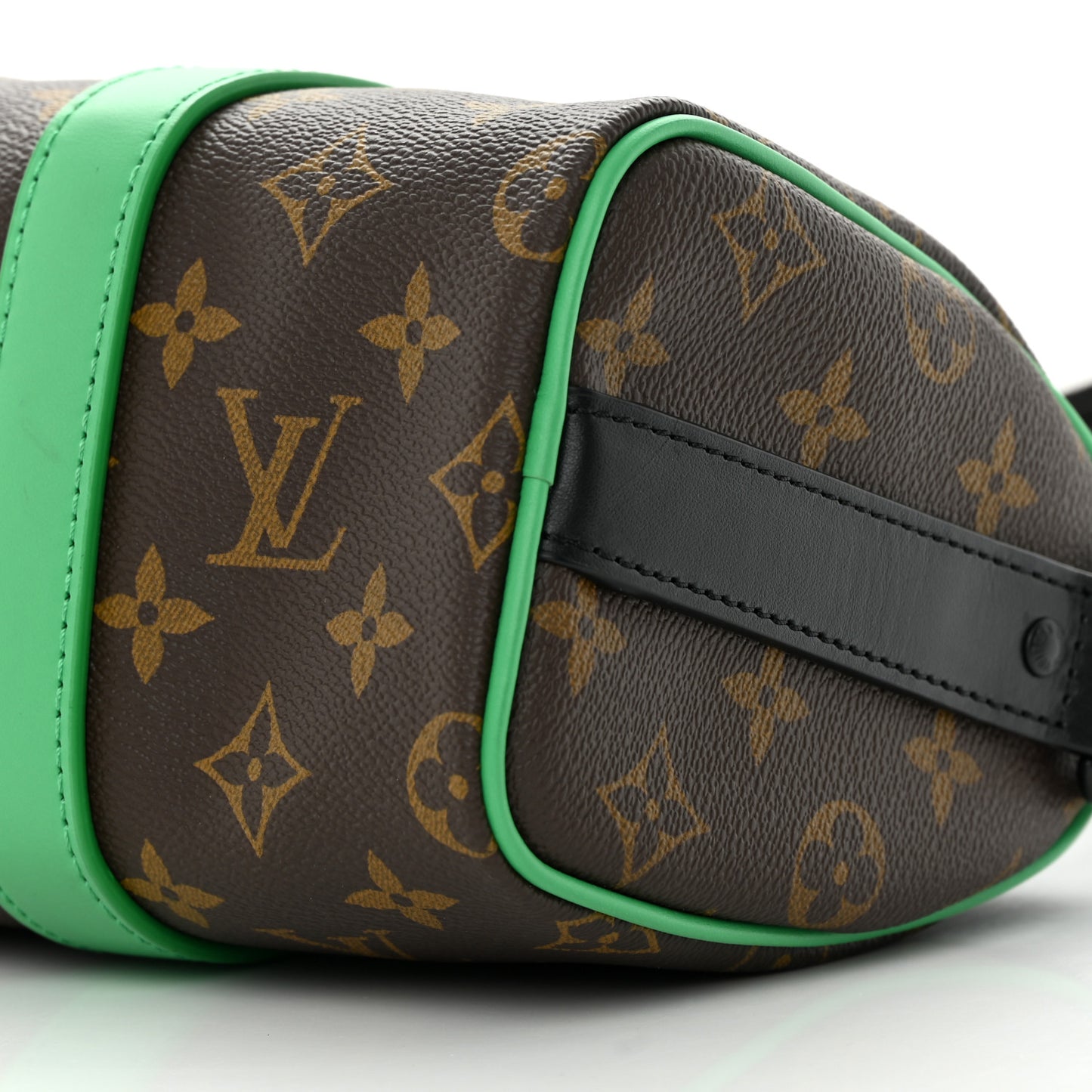 Monogram Macassar Keepall Bandouliere 25 Minty Green