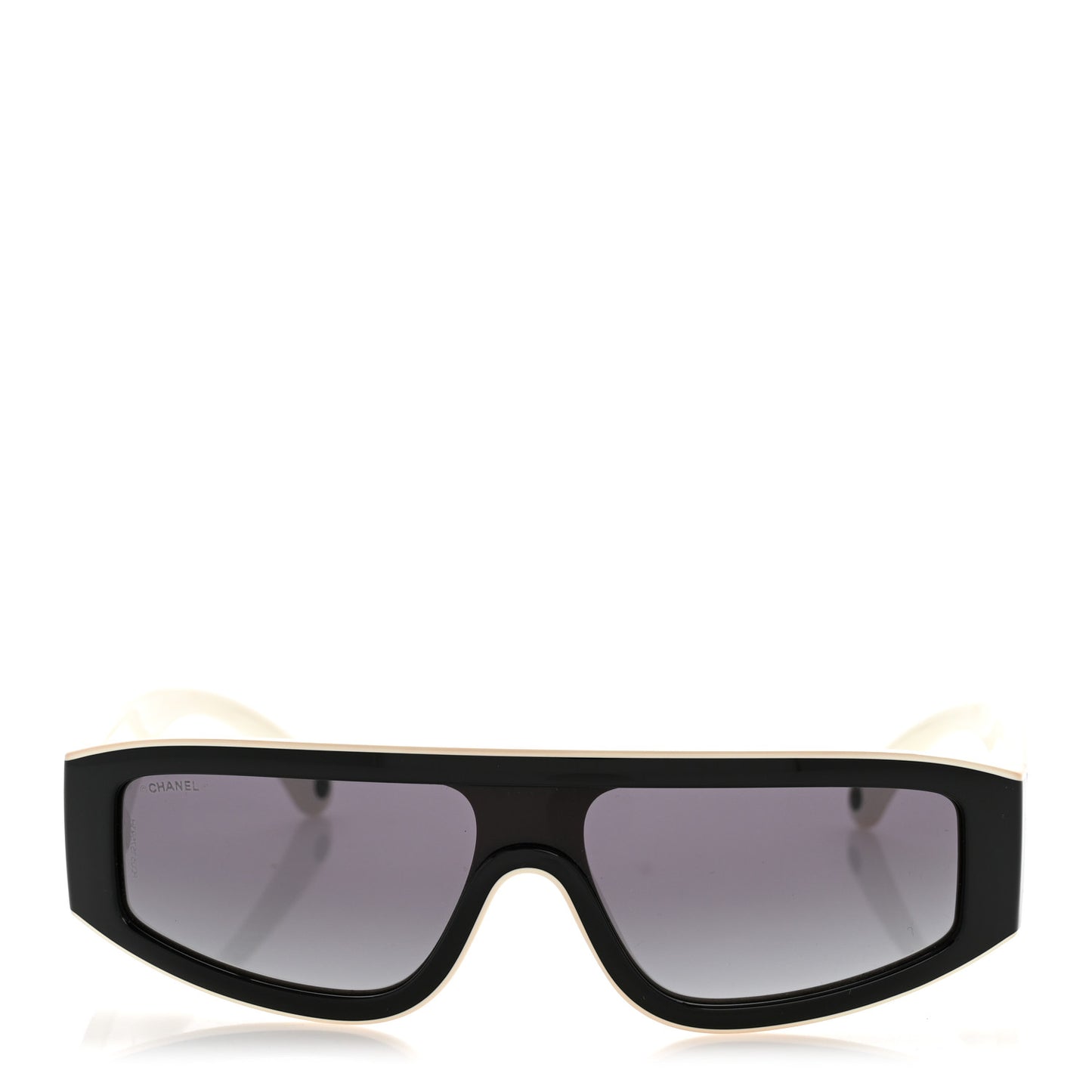 Acetate Cat Eye Sunglasses 6057 Black White