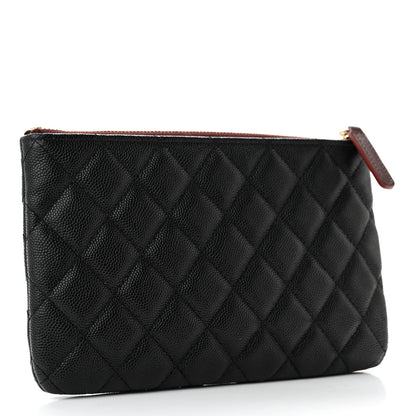 Chanel Caviar Quilted Cosmetic Case Black 2 of 9