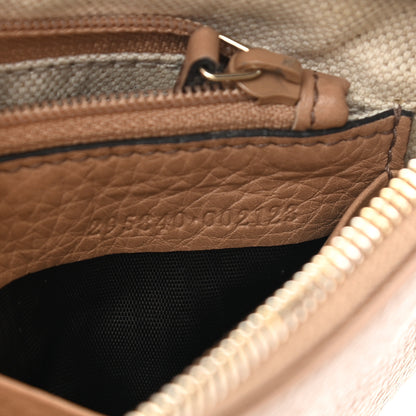 Gucci Pebbled Calfskin Soho Wristlet Camelia 7 of 13