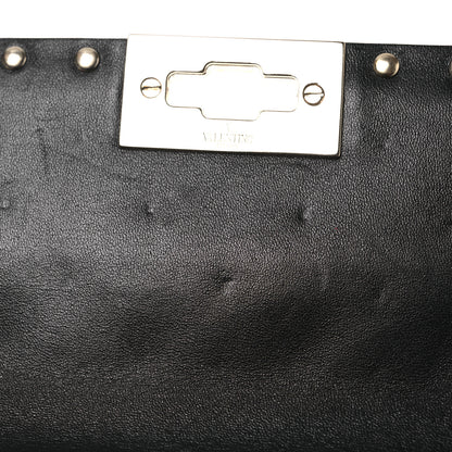 Valentino Garavani Patent Medium Rockstud Spike Shoulder Bag Black 10 of 10
