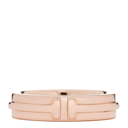 Tiffany 18K Rose Gold T Two Narrow Ring 49 5 1 of 5
