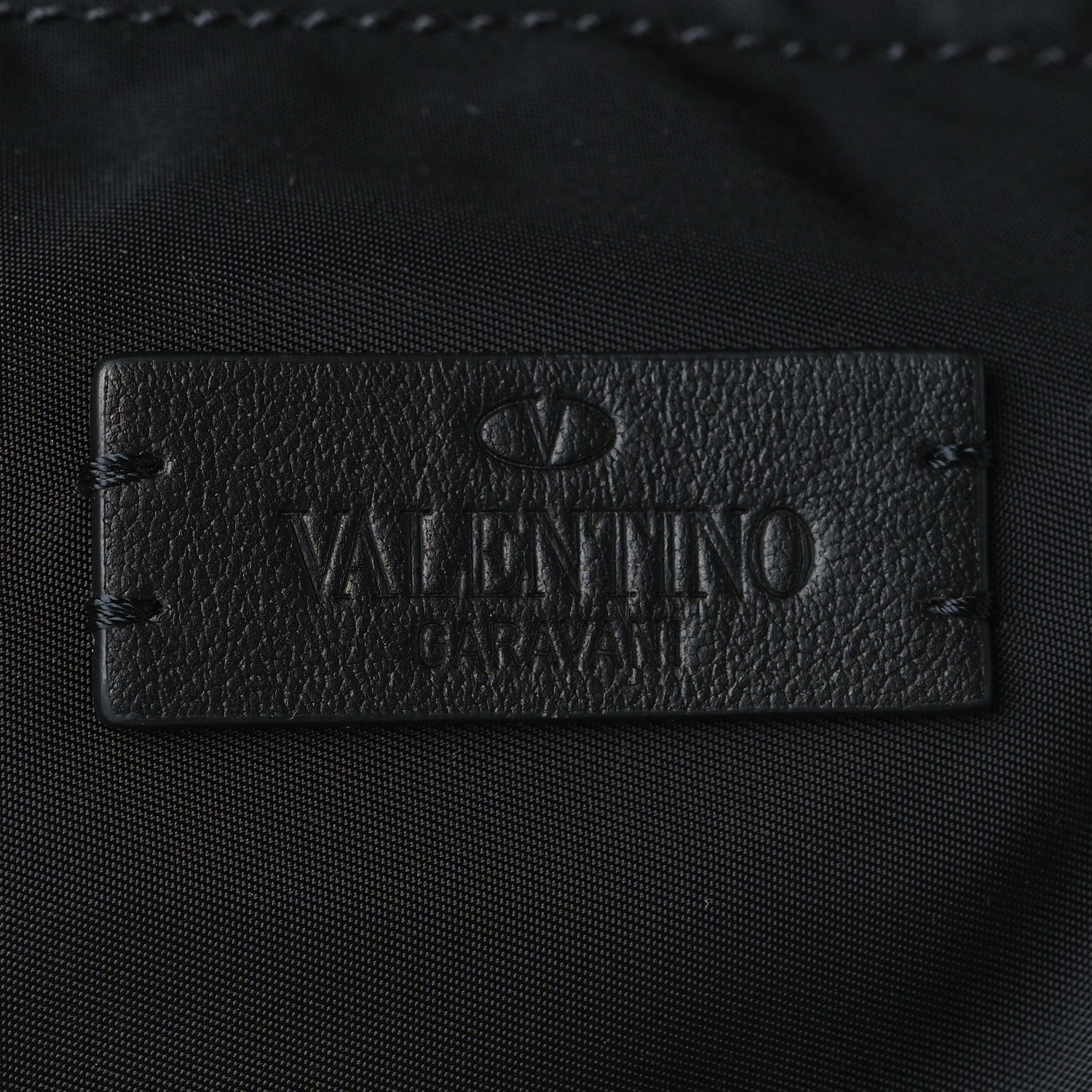 Valentino Garavani Nylon VLogo Drawstring Backpack Black 6 of 10