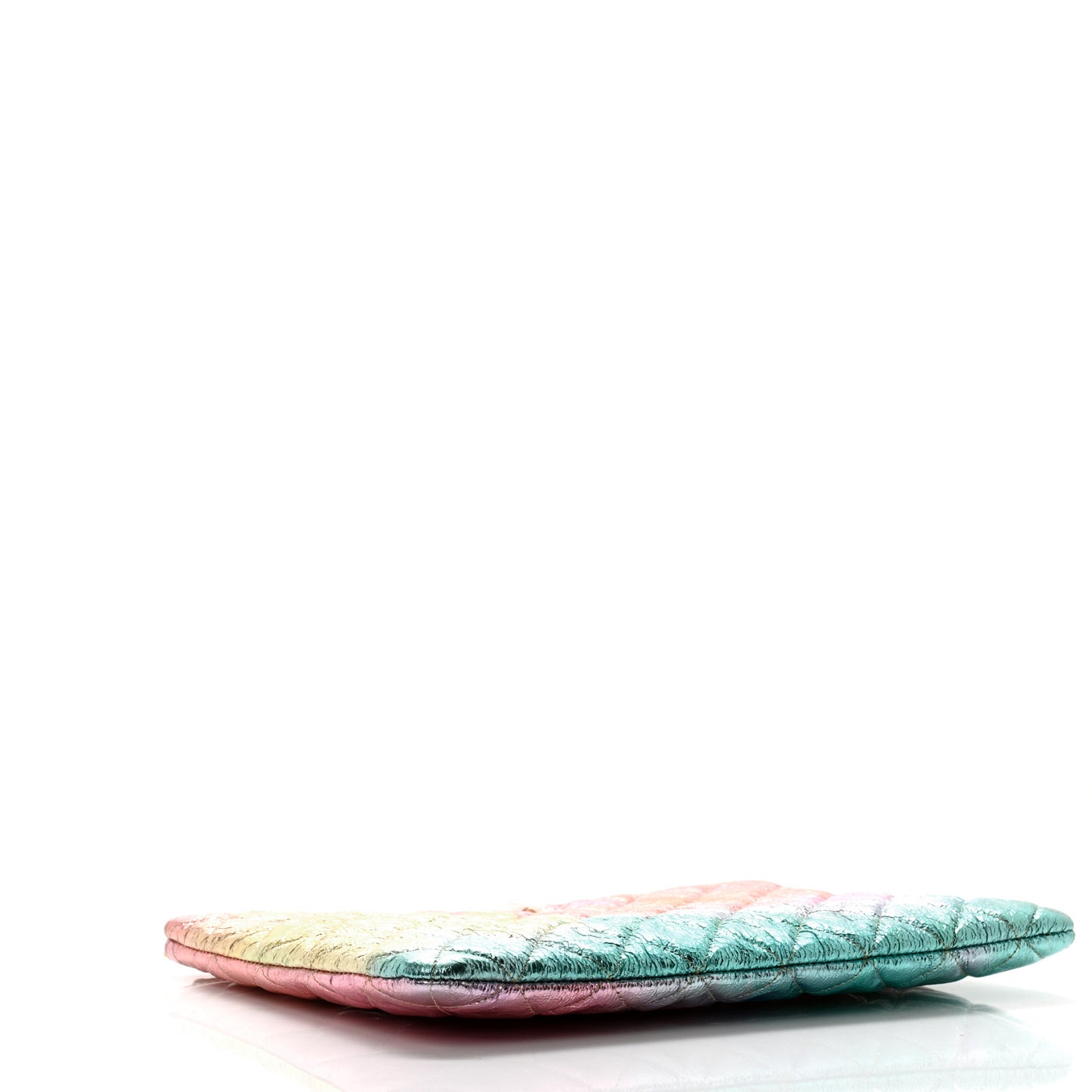 Metallic Goatskin Quilted Medium 2.55 Reissue Cosmetic Case Multicolor