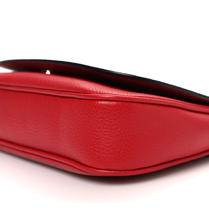 Gucci Pebbled Calfskin Medium Soho Flap Crossbody Vibrant Red 10 of 13