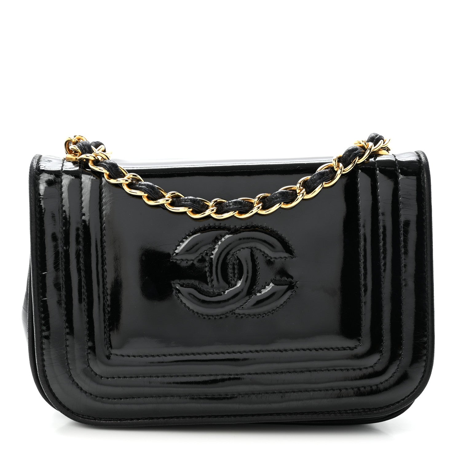 Chanel Patent Mini Flap Black 1 of 10