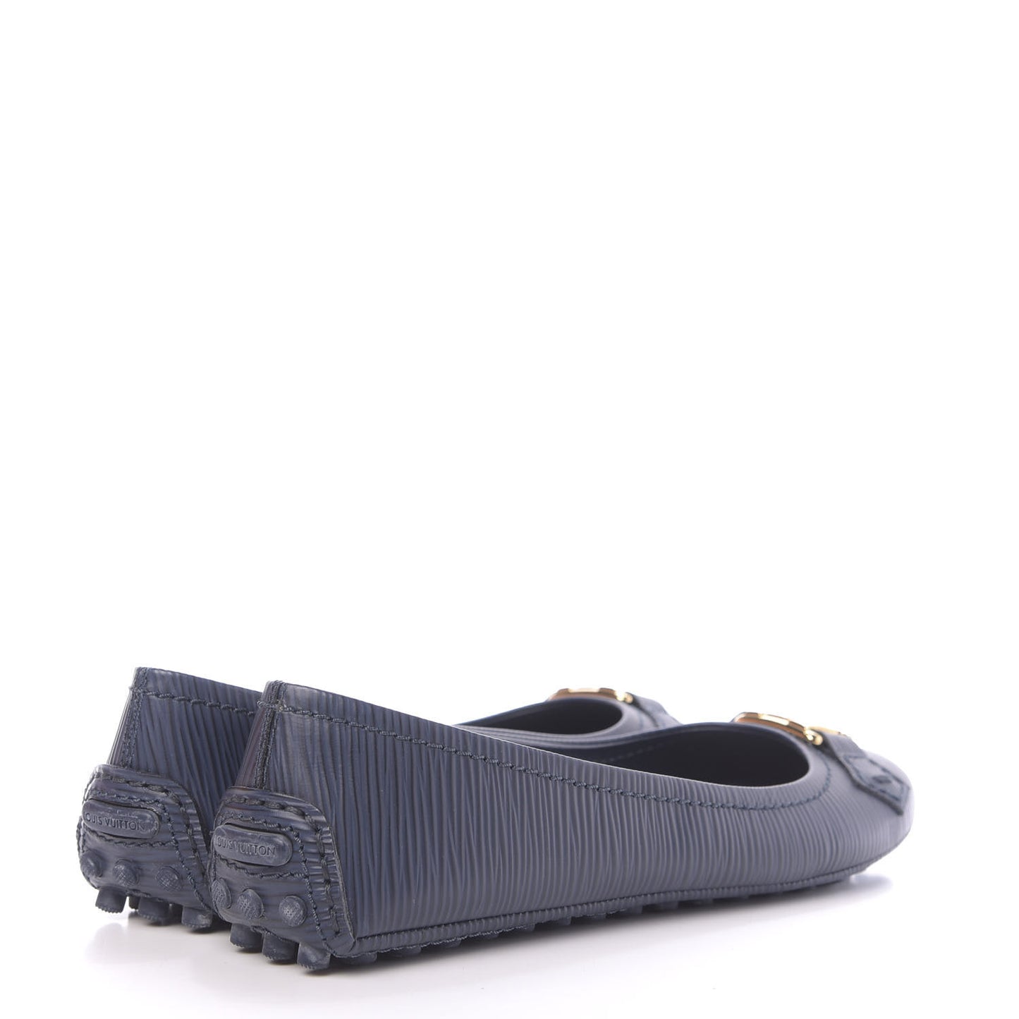 Epi Oxford Ballerina Flats 35.5 Indigo