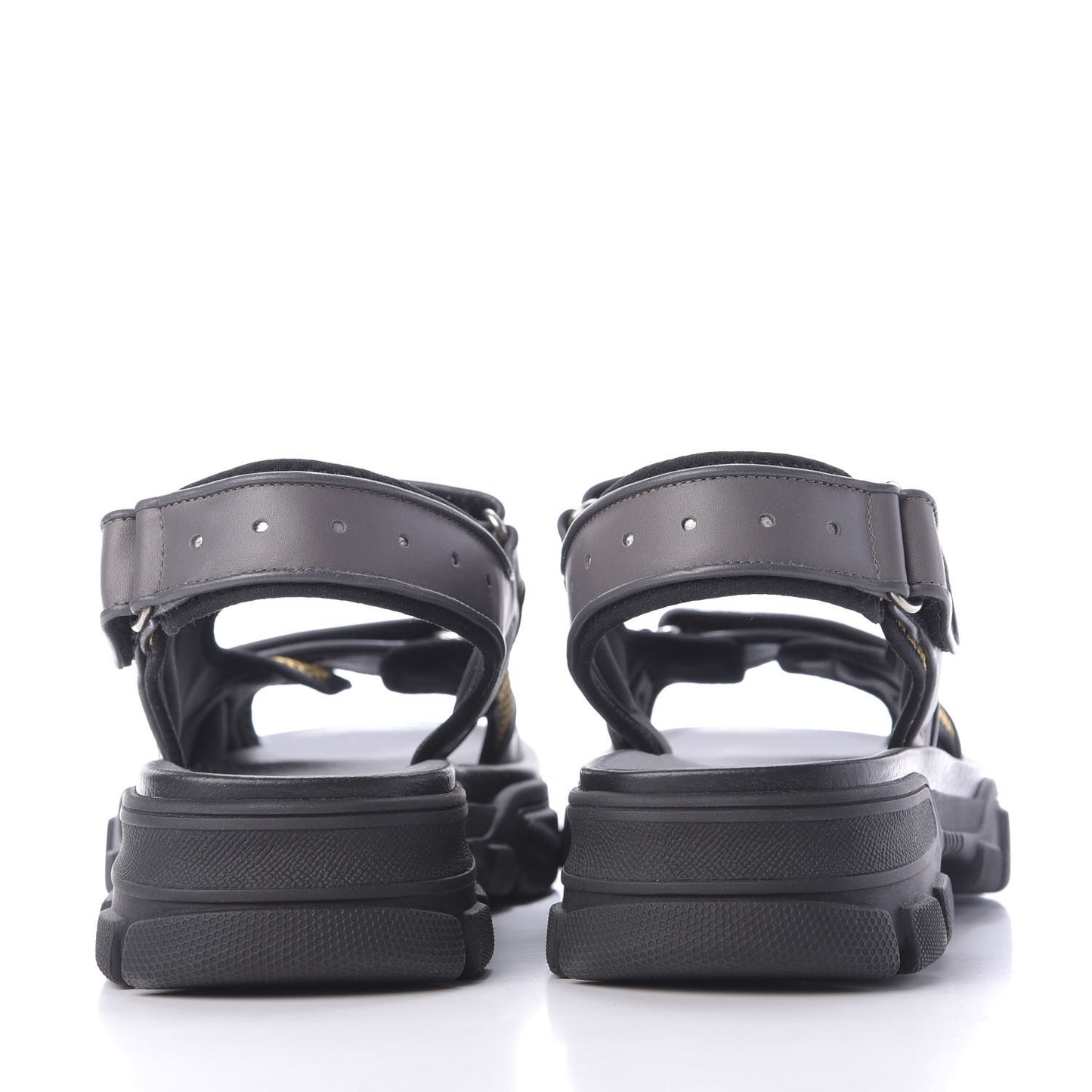 X SEGA Nappa Mesh Mens Aguru Sandals 8 Loess Black