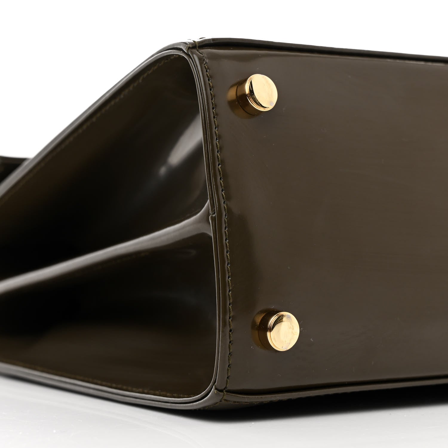 Salvatore Ferragamo Brushed Off Calfskin Small Iconic Top Handle Bag Moss 10 of 12