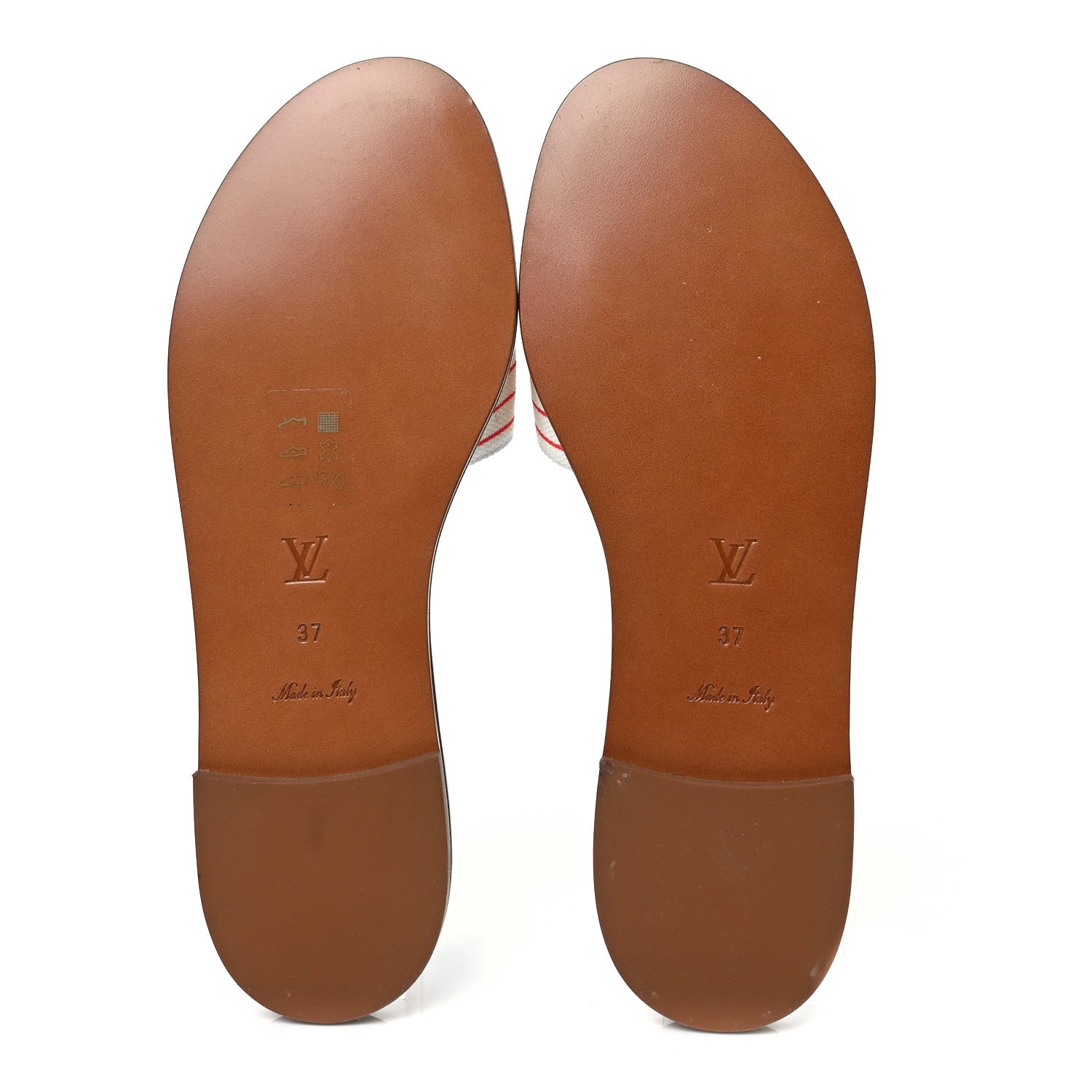 Louis Vuitton Canvas LV Escale Striped Lock It Flat Mule 37 Blue 4 of 6