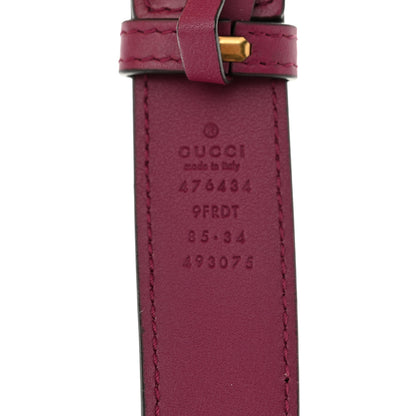 Gucci Velvet Matelasse GG Marmont Belt Bag Fuchsia 85 34 Violet Cyclamen 8 of 11