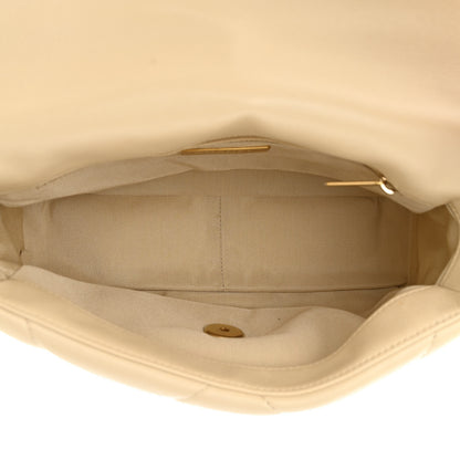 Chanel Lambskin Quilted Medium Chanel 19 Flap Beige 5 of 11