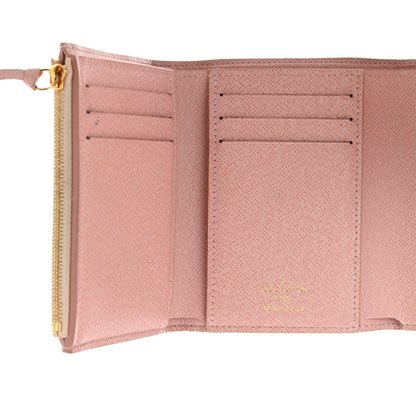 Louis Vuitton Damier Azur Victorine Wallet Rose Ballerine 7 of 15