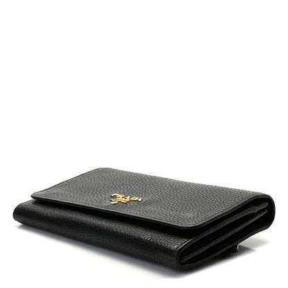 Prada Vitello Grain Wristlet Wallet Black 7 of 8