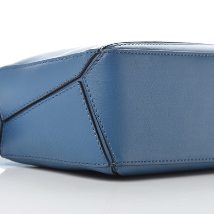 Loewe Calfskin Mini Puzzle Bag Blue 5 of 8