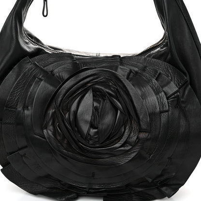 Valentino Garavani Nappa Rosette Hobo Black 8 of 12