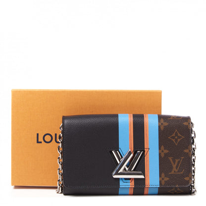 Louis Vuitton Monogram Stripe Twist Chain Wallet 8 of 8