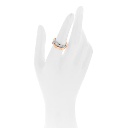 Cartier 18K Pink White Gold 6 Diamond LOVE Ring 51 5.75 2 of 4