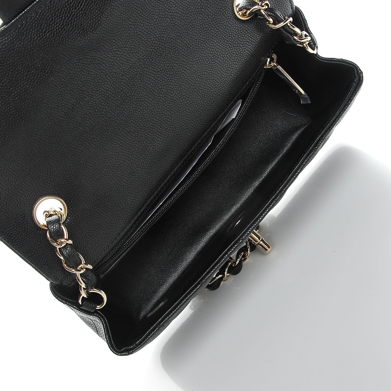 Chanel Caviar Quilted Mini Rectangular Flap Black 5 of 8