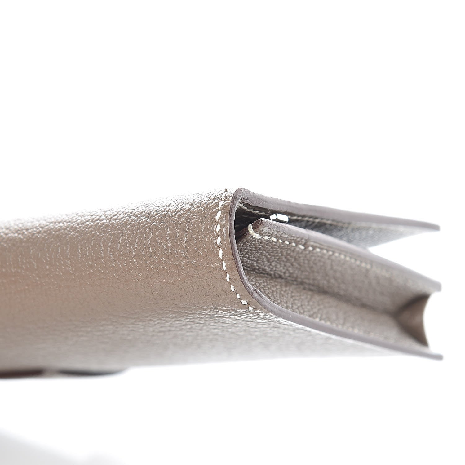 Hermes Chevre Mysore Bearn Gusset Wallet Etoupe 8 of 10