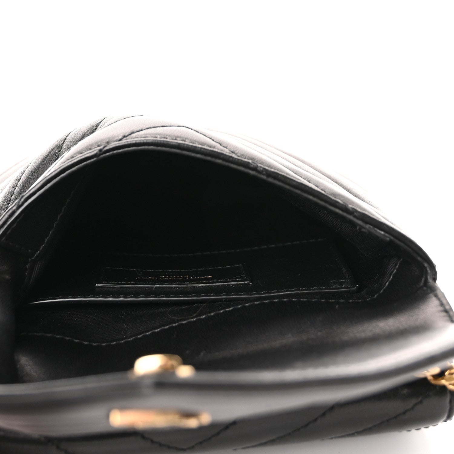 Saint Laurent Lambskin Quilted Double Flap Bag Black 5 of 10