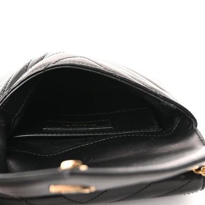Saint Laurent Lambskin Quilted Double Flap Bag Black 5 of 10